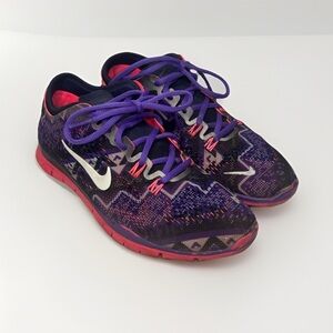 Nike Womens Free 5.0 TR Fit Purple
Pink Running Shoes US Size 7